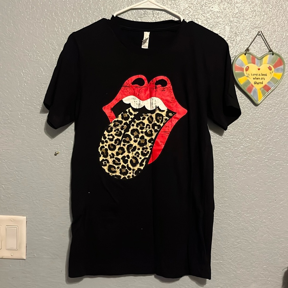 Rolling Stones classic leopard tongue t-shirt